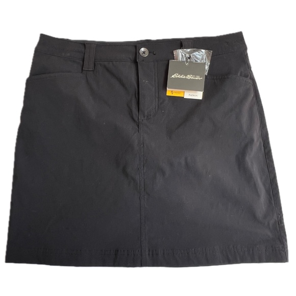Eddie Bauer Adventurer Horizon Skort Black Size 6 New Travex Trek Travel NWT - Picture 1 of 11